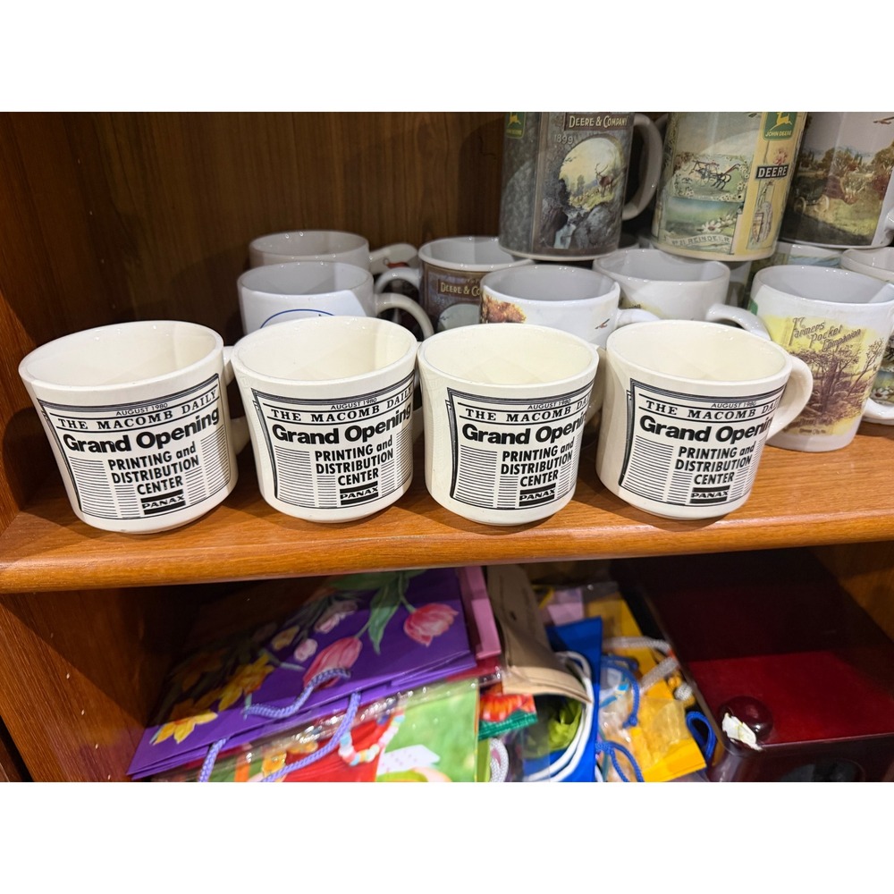 Vintage 1980 The Macomb Daily Grand Opening Printing Distribution Center Mug